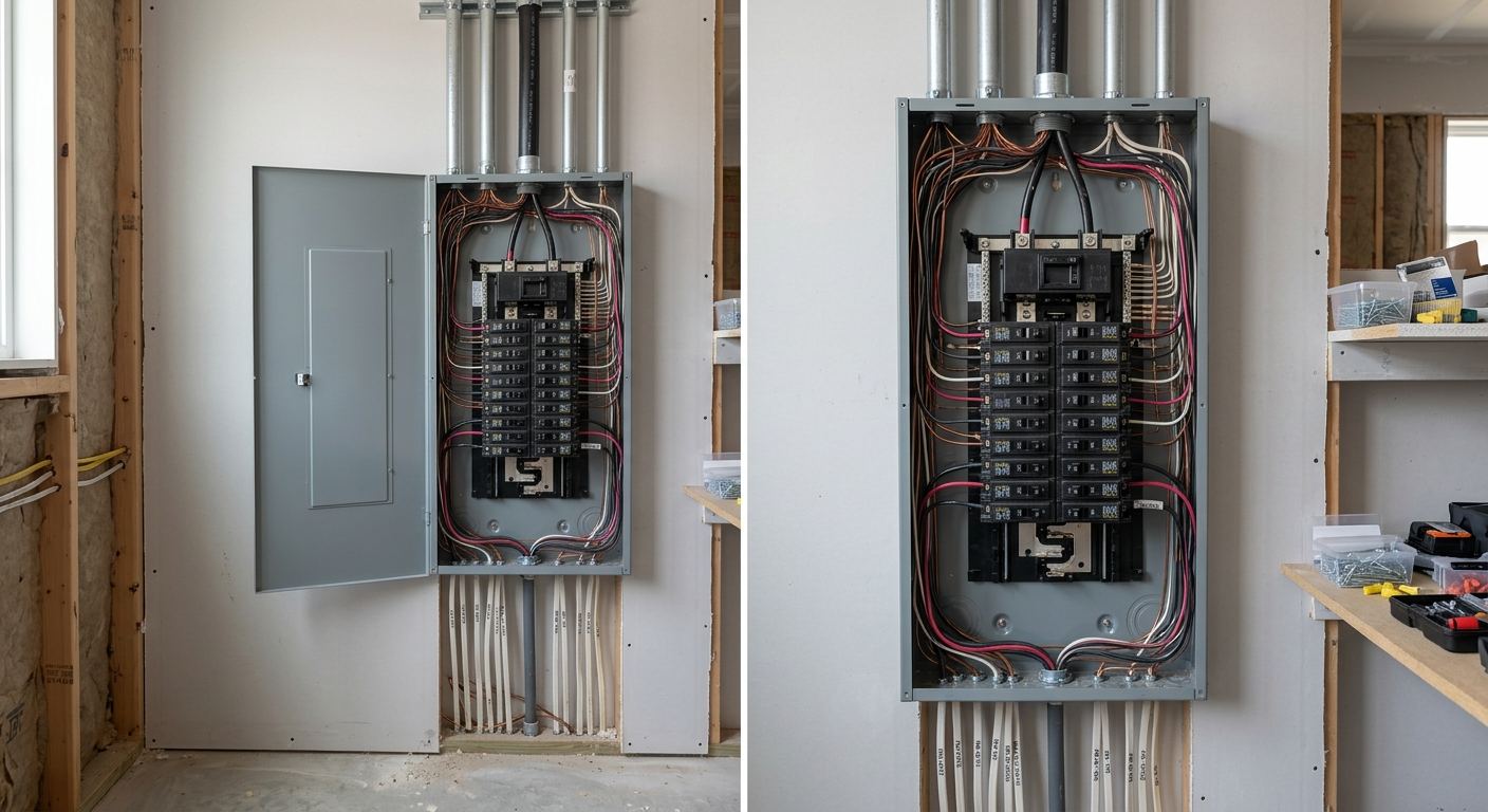 Certified electrician on a job in Alpine