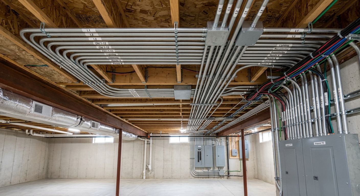 Certified electrician on a job in Wainwright