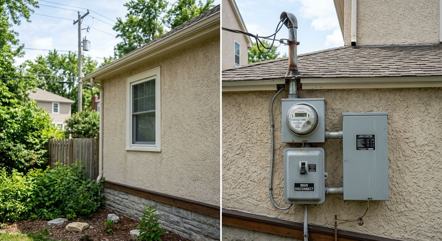 Certified electrician on a job in Hillhurst