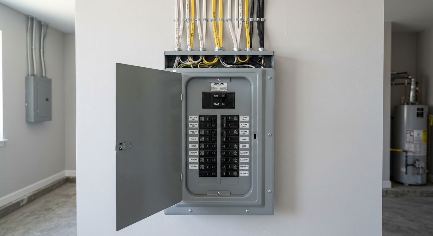 Electrical panel upgrade in Brintnell